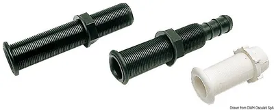 Image de Diffuseur de bord Sortie d'eau blanc Raccord de tuyau. 1 pièce
