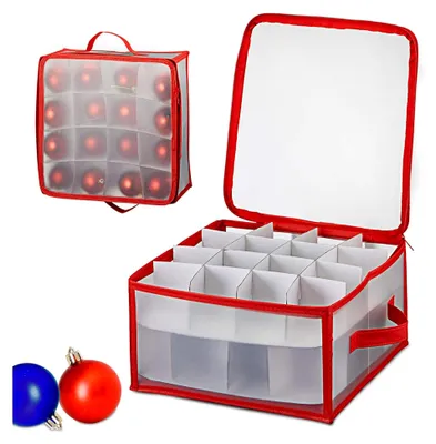 Produktbild von Christbaumkugelaufbewahrungsbox mit Trennwänden