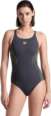 Produktbild von arena Reflecting Badeanzug Damen Swim Pro Back, Farbe:Grau, Größe:38