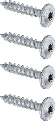 Produktbild von Alberts 4 x Holzschraube Speed, silber, Ø7 x 40 mm
