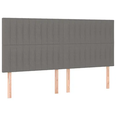 Produktbild von VidaXL 3116577, Dunkles Grau, Polyester, Holz, 1600 mm, 118 cm, 128 cm, 50 mm