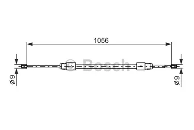 Produktbild von Bosch Seilzug, Feststellbremse Links 1 987 477 692