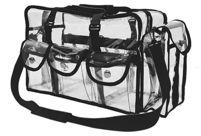 Produktbild von Transparente Make-up Tasche mit 5 Fächern - Wasserdicht und multifunktional
