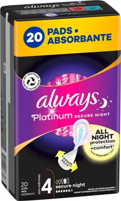 Immagine prodotto di Always Podpaski Platinum Night Extra 20 sztuk