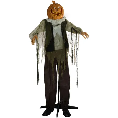 Obrázok produktu pre EUROPALMS Halloweenská figúrka tekvicového muža, animovaná, 170 cm