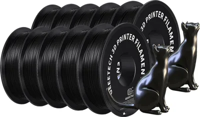 Zdjęcie produktu dla Jedwabny filament PLA, wysoka wytrzymałość, przyjazny dla środowiska, czarny