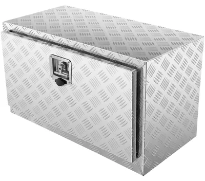 Produktbild von Truckbox Werkzeugbox Anhängerbox Werkzeugkasten 760x355x405mm Pickup-Aufbewahrungsbox, Aluminium-Diamantplatten-Werkzeugkasten mit Schloss & Schlüsseln, Wasserdichte Anhänger-Aufbewahrungsbox