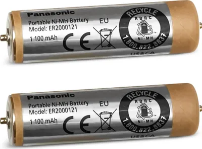 Produktbild von Akku Panasonic WER160L2506 Set 2 Stück für Haarschneider ER160 ER1610