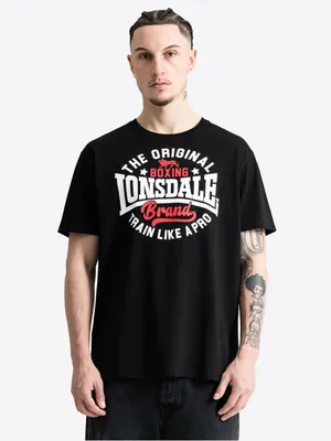 Produktbild von Herren T-Shirt normale Passform Doppelpack WELLBROW Black/Green S Lonsdale