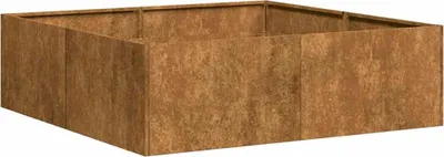 Zdjęcie produktu dla vidaXL Sadzarka Rusty 100x100x30 cm Stal odporna na warunki atmosferyczne