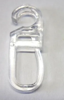 Produktbild von 10 Stück Faltenlegehaken für Gardinenringe Öse 6 mm Transparent