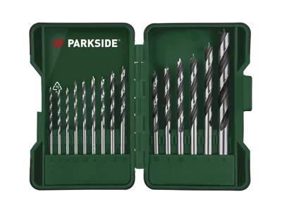 Produktbild von PARKSIDE® Bohrer- und Bit-Set PBB 4B2 (Holzbohrer Set 15tlg.)