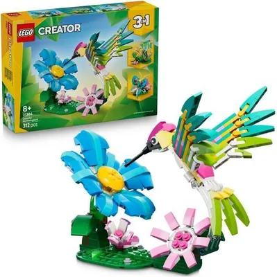 Immagine prodotto di LEGO Creator 3-in-1 Animali selvatici: il colibrì colorato, gioco di costruzione per bambini dagli 8 anni in su