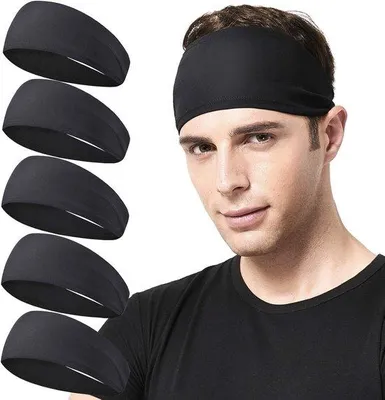 Obrázok produktu pre Elastické športové pásky odvádzajúce vlhkosť, sada 5 ks, na beh, cyklistiku, basketbal, jógu a fitness.