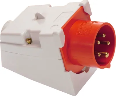 Produktbild von as-Schwabe CEE-Wandgerätestecker 400V 32A 5-polig Starkstrom Gerätestecker IP44