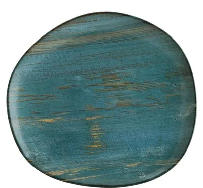 Imagen del producto de Juego de 6 platos llanos "Vago" de madera, color menta, de 29 cm de diámetro