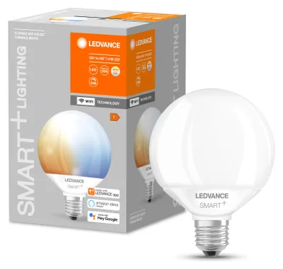 Obrázok produktu pre LED žiarovka E27 14W = 100W 1521lm CCT Stmievateľná SMART+ WiFi Globe Ledvance