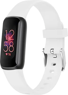 Produktbild von Fitbit Luxe Band: imoshion Silikonband mit silberner Schnalle ohne Installationshilfe