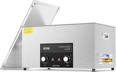 Immagine prodotto di VEVOR 22 L pulitore ad ultrasuoni con timer di riscaldamento e cestello macchina digitale professionale a cavitazione sonica, 480 W macchina di pulizia per strumenti di laboratorio parti metalliche carburatore parti in ottone parti di auto parti di motore