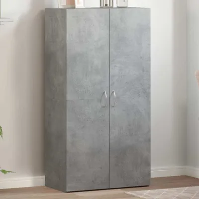 Produktbild von Möbel Aktenschrank Betongrau 60x32x115 cm Holzwerkstoff - Aktenschränke Neu2047265