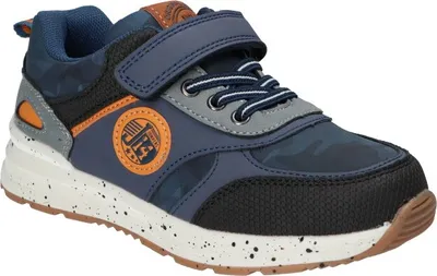 Produktbild von AMERICAN CLUB XD132 Solide Kinderschuhe mit Klettverschluss, modische Kinderschuhe, profilierte Innensohle aus Naturleder, Casual, Marineblaue 29