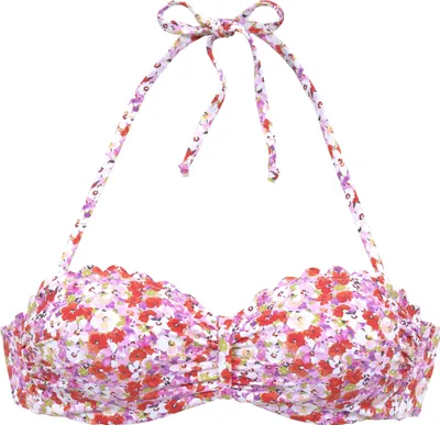 Produktbild von LASCANA Bügel-Bandeau-Bikini-Top Jasmin rot-flieder Größe 36 Cup A