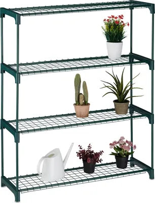 Produktbild von relaxdays Pflanzenregal mit 4 Ablagen
