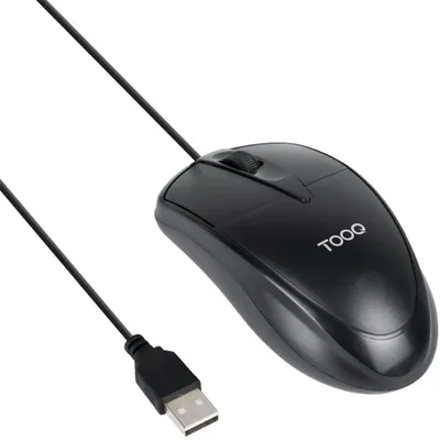 Zdjęcie produktu dla TooQ TQM-1001-B, Oburęczny, Optyczny, USB Typu-A, 1000 DPI, Czarny