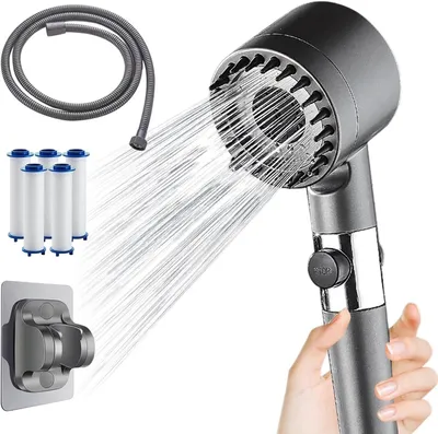 Obrázok produktu pre Sprchová hlavica s hadicou 1.5 m, úsporná, filter, do kúpeľne