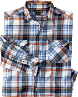 Image de Atlas For Men - Chemise pour homme AF1401 (5XL) (écru/bleu/orange)