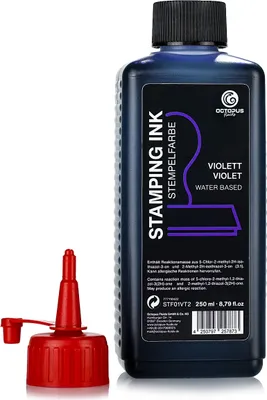 Image de Encre pour tampons encreurs et tampons auto-encreurs sans huile, violet 250 ml