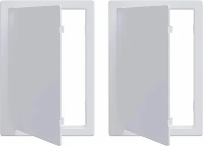 Produktbild von vidaXL Zugangspanels 2 stk. Weiß 15 x 23 cm ABS Kunststoff