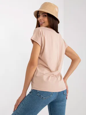 Produktbild von Basic Feel Good Kurzarm-T-Shirt für Frauen Bene beige XS