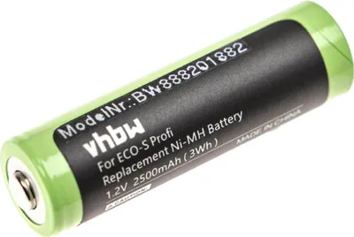 Produktbild von vhbw Akku kompatibel mit Tondeo ECO-S Rasierer, Haarschneider (2500 mAh, 1,2 V, NiMH)