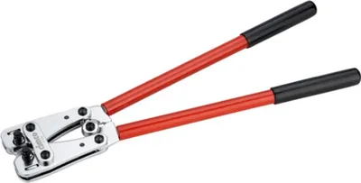 Image de Pince à sertir Cimco pour cosses tubulaires et connecteurs, 6 - 50 mm², longueur 390 mm, 1 pièce.