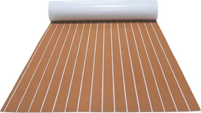 Immagine prodotto di Tappetino per barca EVA - Tappetino da pavimento - 90 x 240 cm - 6 mm - Antiscivolo - Impermeabile - Facile da pulire - Marrone