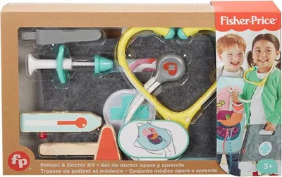 Immagine prodotto di Mattel Fisher-Price GGT61 Brilliant Valigetta del dottore Valigetta del medico Borsa del medico per bambini