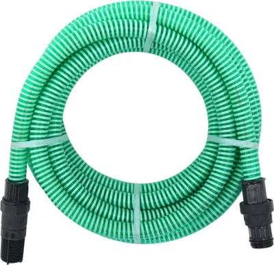 Produktbild von Saugschlauch mit PVC-Anschlüssen Grün 1" 7 m PVC