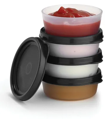 Productafbeelding van Kruidenpotje - 65,2 g - Set van 4 - Met deksel - Transparant