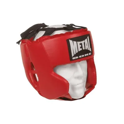 Image de Casque d'entraînement METAL BOXE - Enfant - Rouge