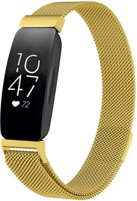 Image de imoshion Bracelet magnétique milanais pour le Fitbit Inspire - Taille S - Or