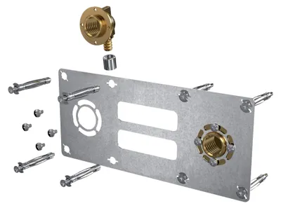Produktbild von Montageplatte für Verbindungsstück 150 für Robifix-Schläuche, Durchmesser: 16 mm