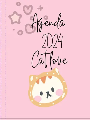Image de Agenda 2024 avec motif de chats
