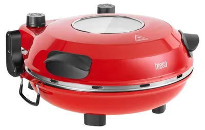 Image de Teesa TSA3238 Four à pizza Supreme 1200 W, 32 cm, rouge