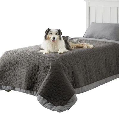 Produktbild von Hundedecke wasserdicht 173x208 cm rutschfest waschbar Kratzfest Dunkelgrau
