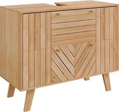 Obrázok produktu pre Spodná skrinka pod umývadlo Vicco Lucie Bambus 80 x 65 cm s 2 zásuvkami, Model 58721