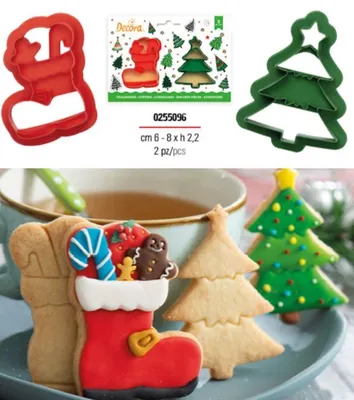 Produktbild von Weihnachtsbaum- und Sockenausstecher 2 Stück