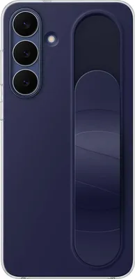 Imagen del producto de Funda tipo soporte con agarre para Galaxy S25 FE de Samsung, color azul oscuro