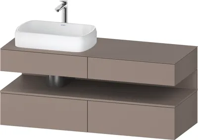 Produktbild von DURAVIT QA4765043430000 QAT KWTU WH Eck 1400x550x600 bs. Mt.