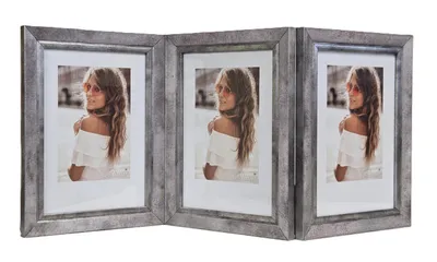 Zdjęcie produktu dla GALERIA multirama FLASH na zdjęcia 10x15 cm POTRÓJNA pion/pion/pion SREBRNA